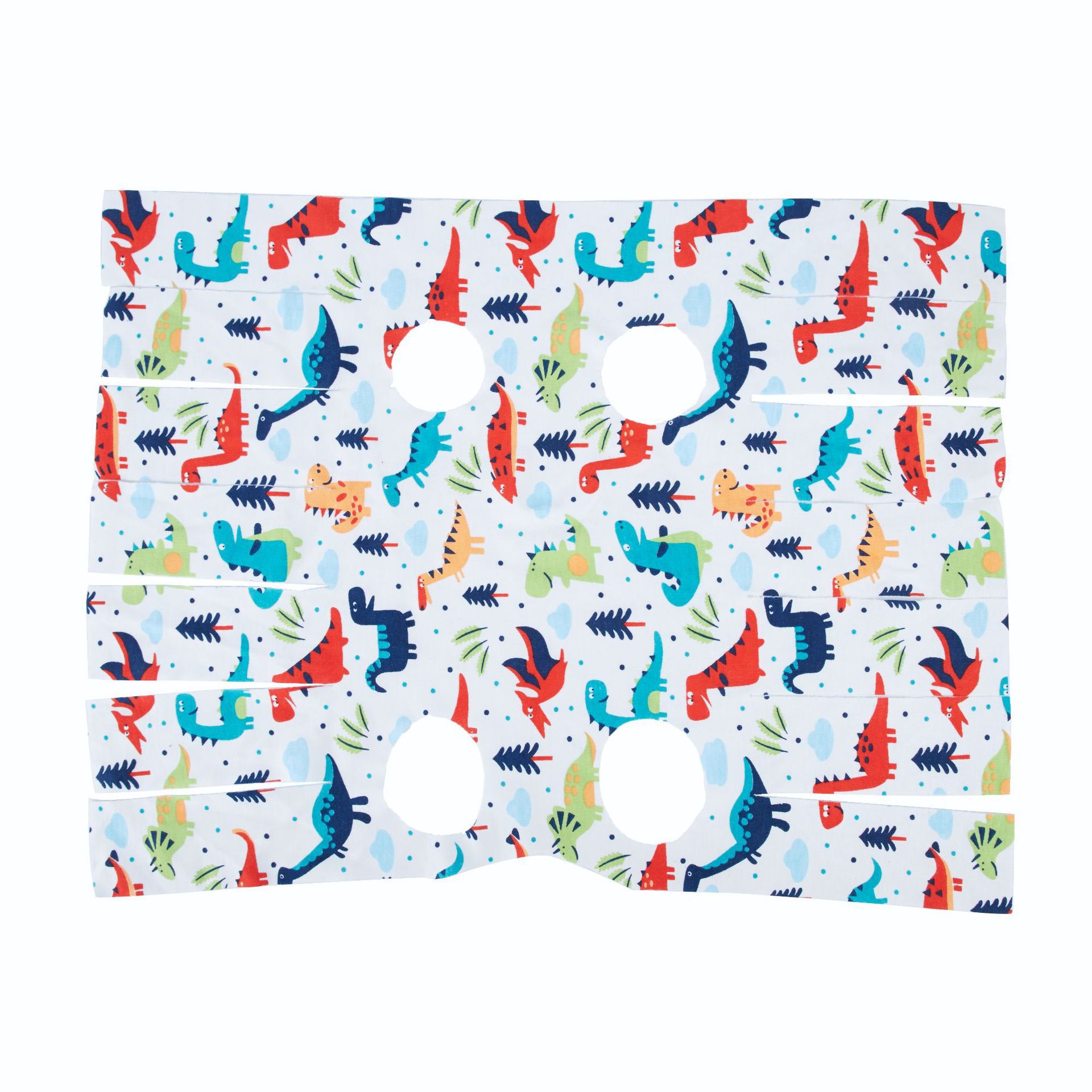 猫服 虹柄フリル付き猫用　術後保護服