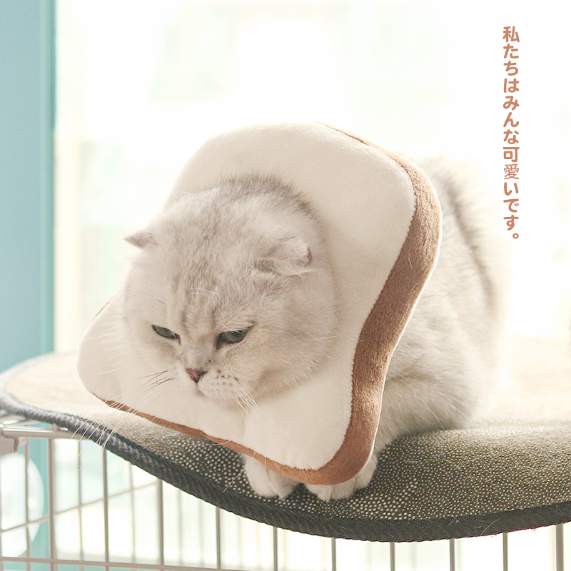 猫服 ふわふわ食パン変身帽子