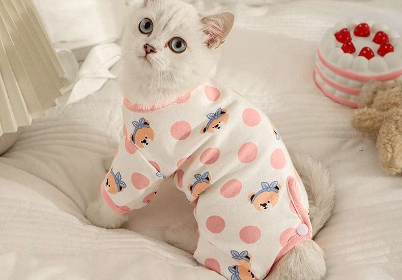 Cat Clothing Winter Jacket | Fluffy Hoodie-Style Cat Onesie