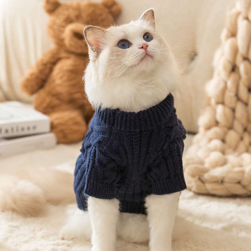 Cat Clothing Winter Jacket | Fluffy Cat Hoodie