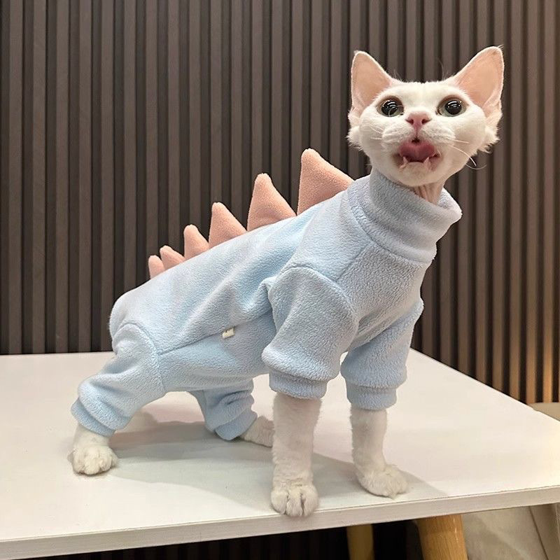 猫服   スフィンクス  恐竜トゲトゲふわふわ全身着ぐるみウェア