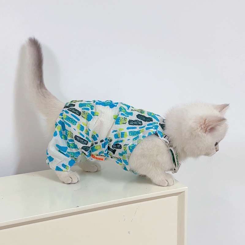 Cat Clothing Winter Jacket | Fluffy Hoodie-Style Cat Onesie