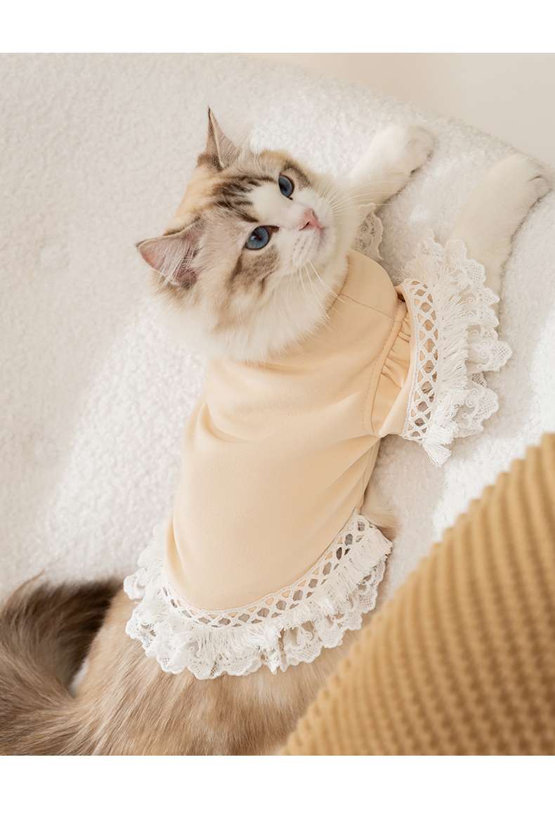 猫服  ふわもこレース猫ドレス