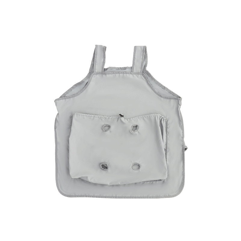 猫服 　抱っこ服　帯洞付き伸縮式エプロン型