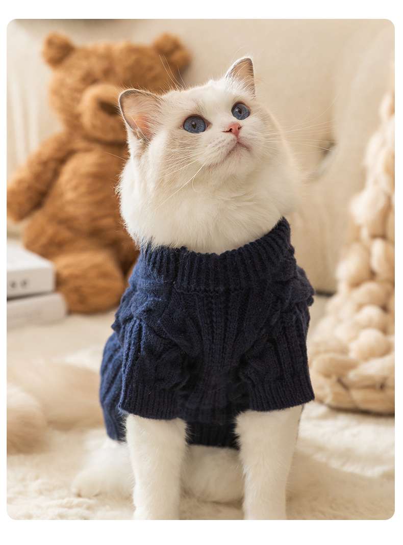 Cat Clothing Winter Jacket | Fluffy Cat Hoodie