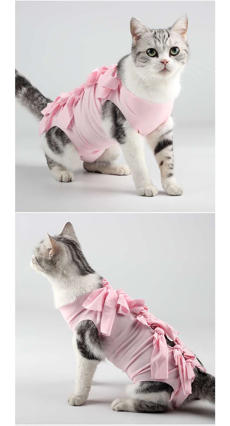 Cat Clothing Recovery Suit | Fluffy Cat’s Gentle Post-Op Wear