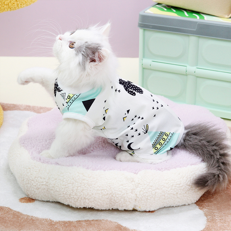 猫服 やさしい肌着 術後安心ウェア
