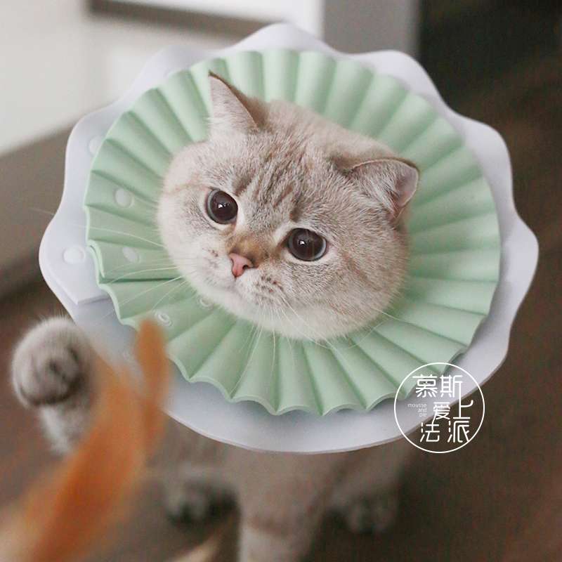 Cat Elizabethan Collar | Soft Pastel Fluffy Elizabethan Collar for Cats