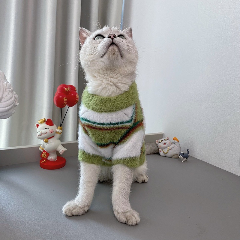 猫服 ふわふわもこもこ猫用セーター