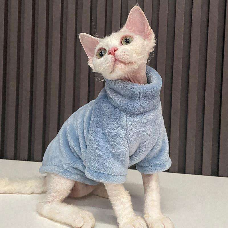 Cat Clothing Winter Jacket | Fluffy Cat Pajamas