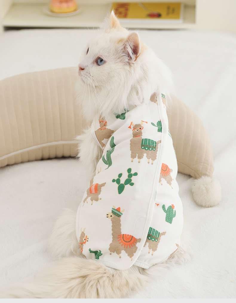 猫服 やさしい包み込み術後服