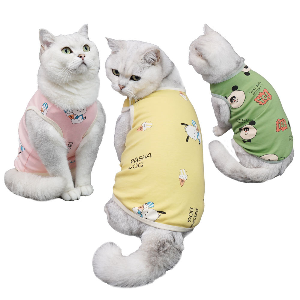 猫服 くまちゃん総柄プリントタンクトップ猫服