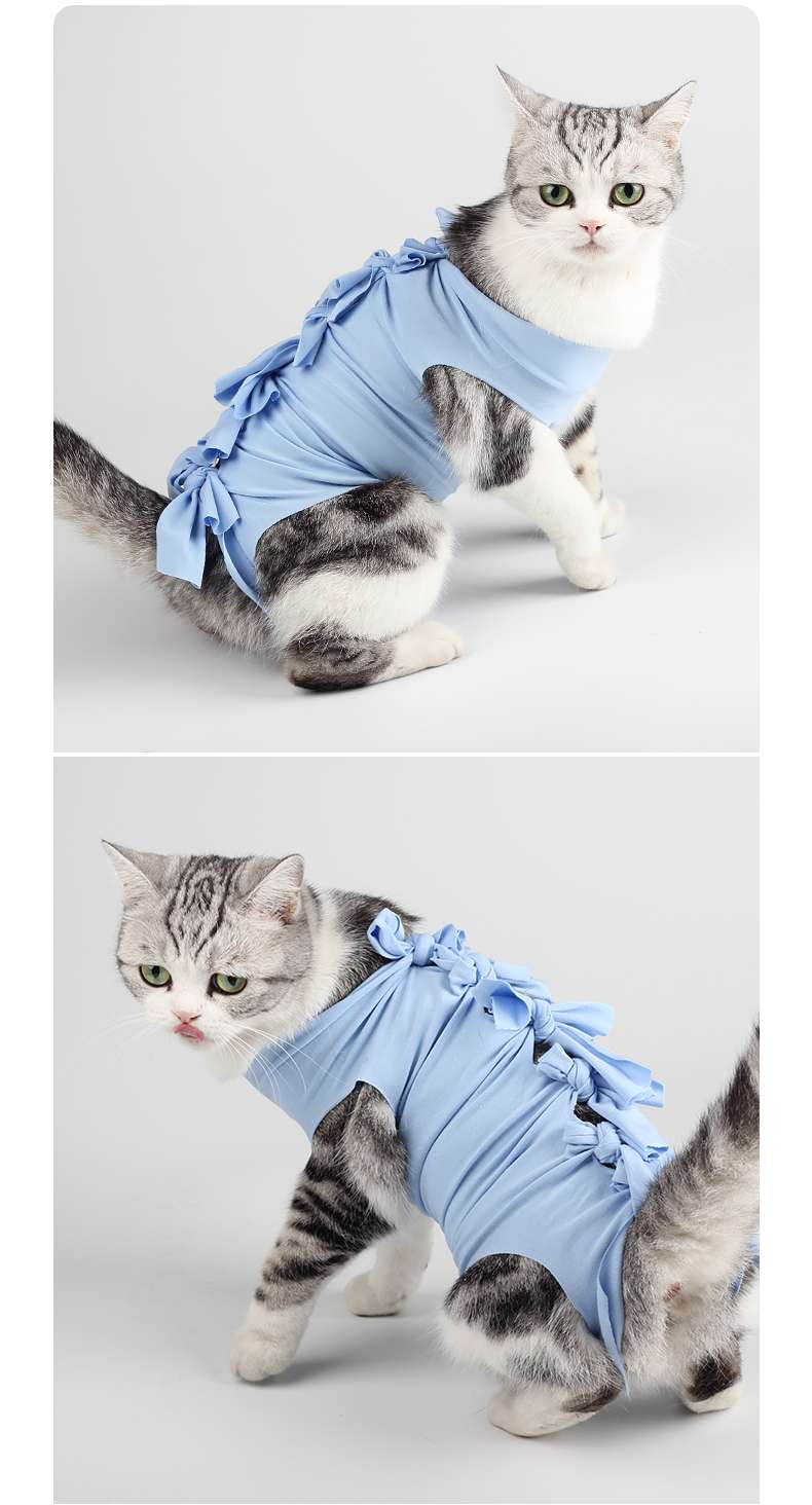 Cat Clothing Recovery Suit | Fluffy Cat’s Gentle Post-Op Wear