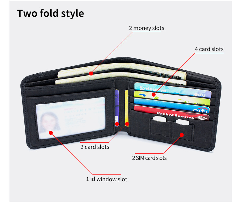 牛本革コンパクト財布 男女兼用 上品カード収納 全8色展開