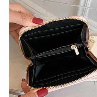 二つ折り財布 キルティングステッチ コンパクト財布