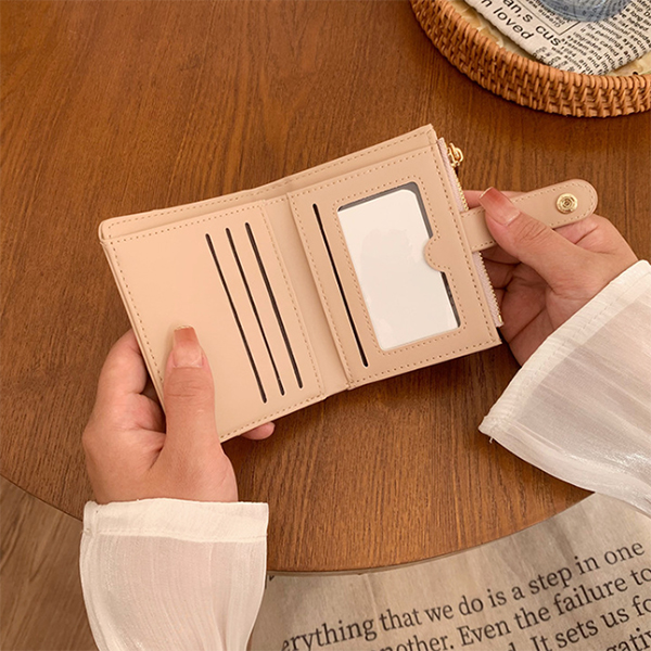 二つ折り財布 コンパクト財布 二つ折り カード収納 手のひらサイズ