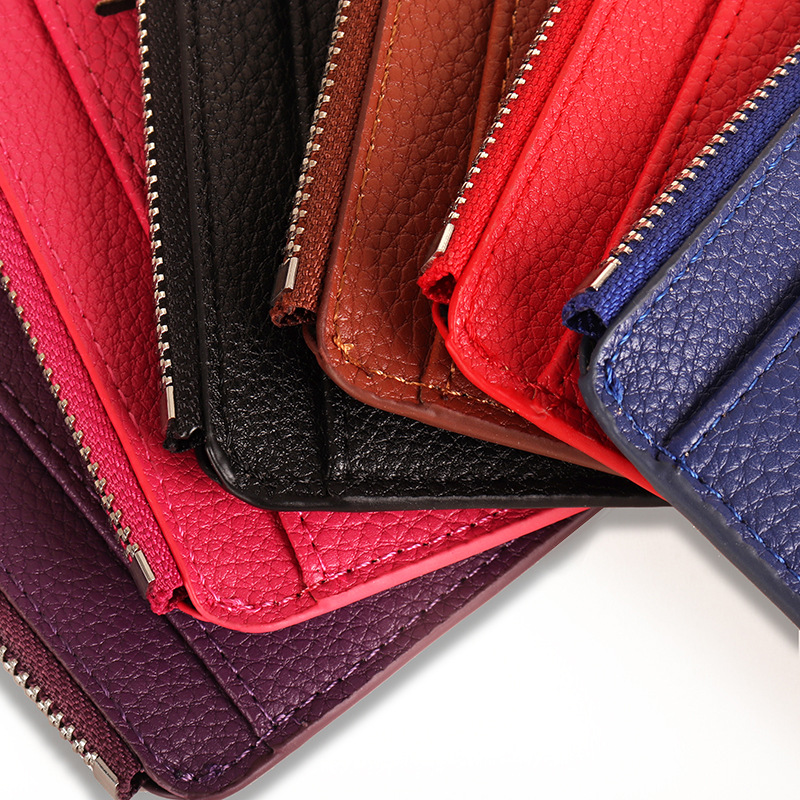 二つ折り財布 男女兼用 高級感コンパクト財布 カード収納付き小銭入れ