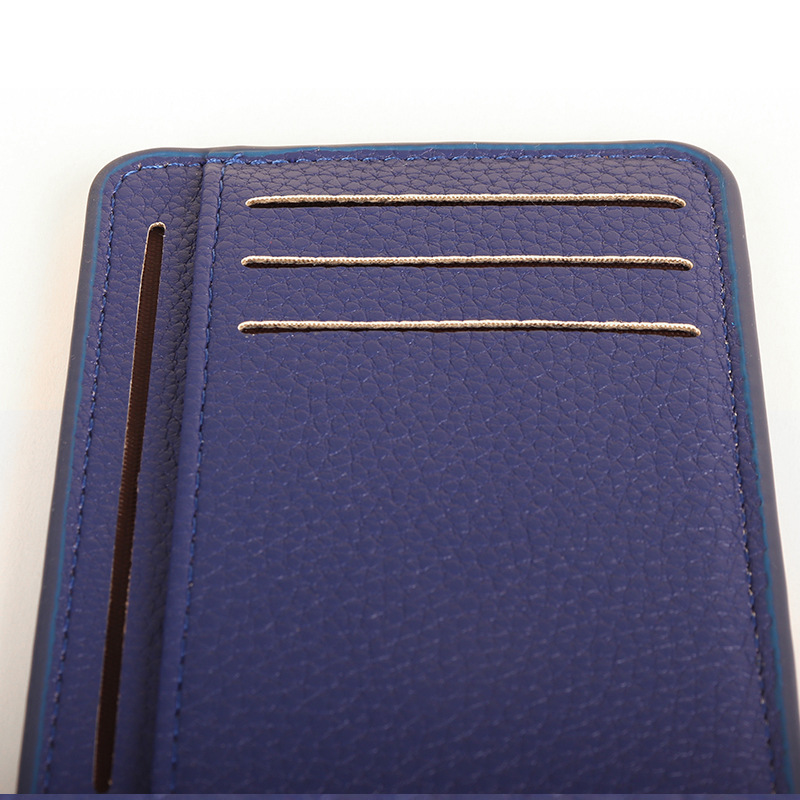 二つ折り財布 男女兼用 高級感コンパクト財布 カード収納付き小銭入れ