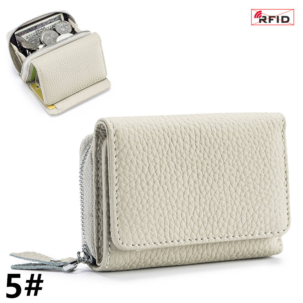 二つ折り財布 本革コンパクト財布 スキミング防止 二つ折り多機能