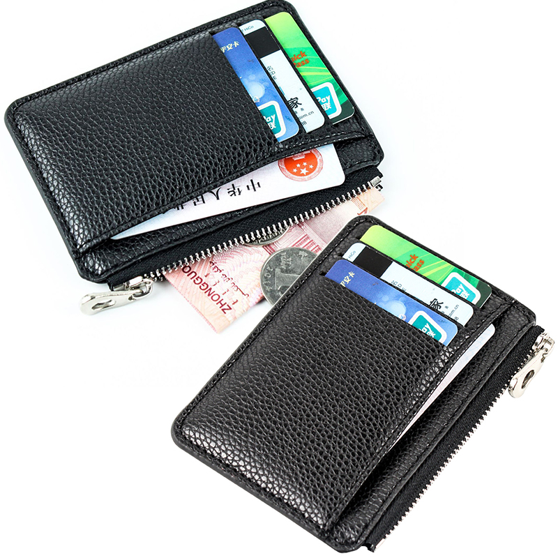 二つ折り財布 男女兼用 高級感コンパクト財布 カード収納付き小銭入れ