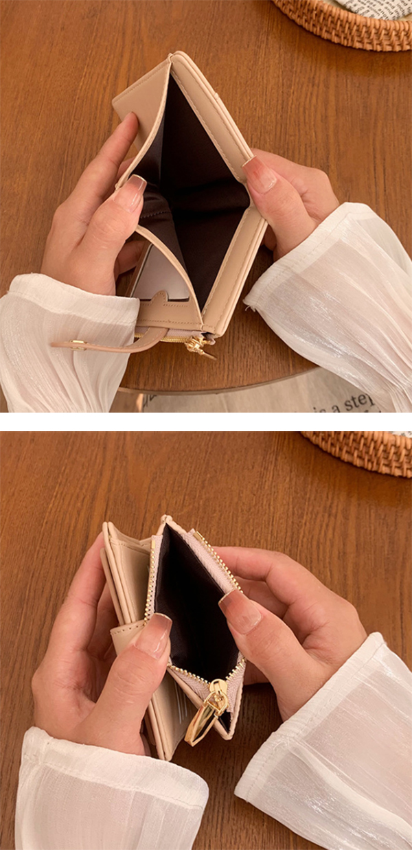 二つ折り財布 コンパクト財布 二つ折り カード収納 手のひらサイズ