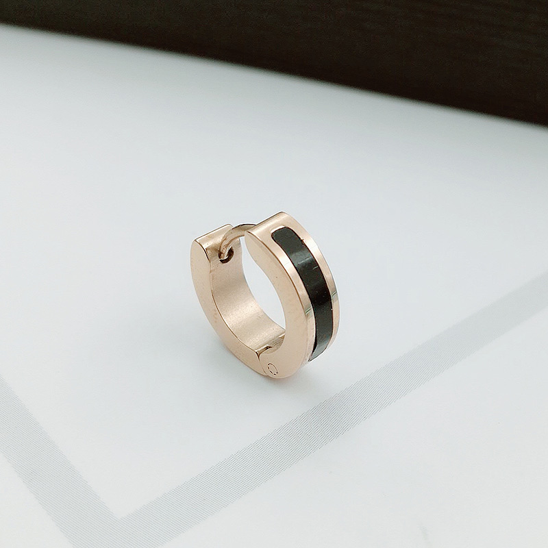 ペア アクセサリー ピアス 洗練フープツートーン