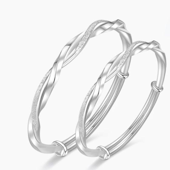 ペア アクセサリー バングル 絆結び 波紋バングル