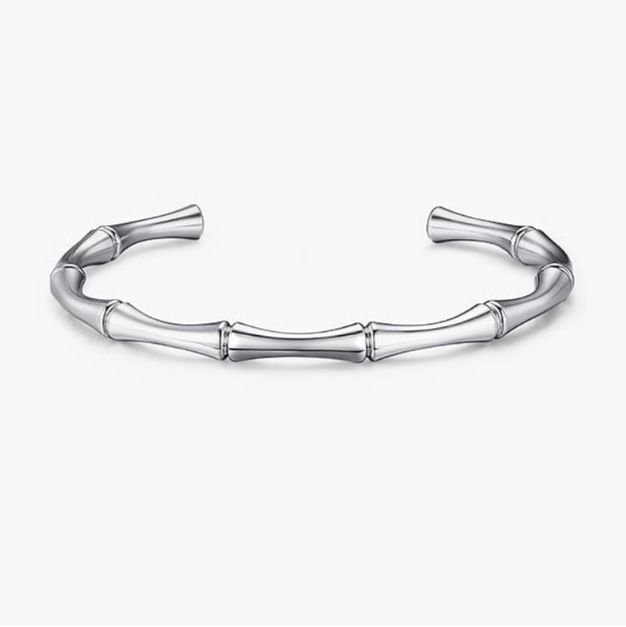 ペア アクセサリー バングル 竹節風 結び合わせバングル