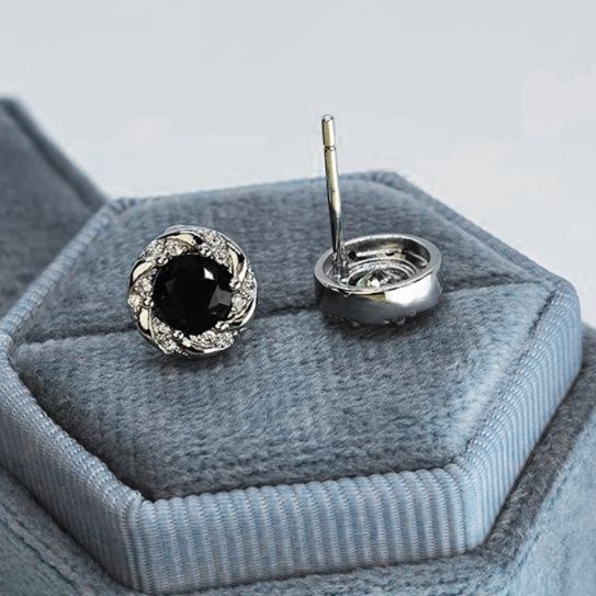 ペア アクセサリー ピアス 花蕾輝石