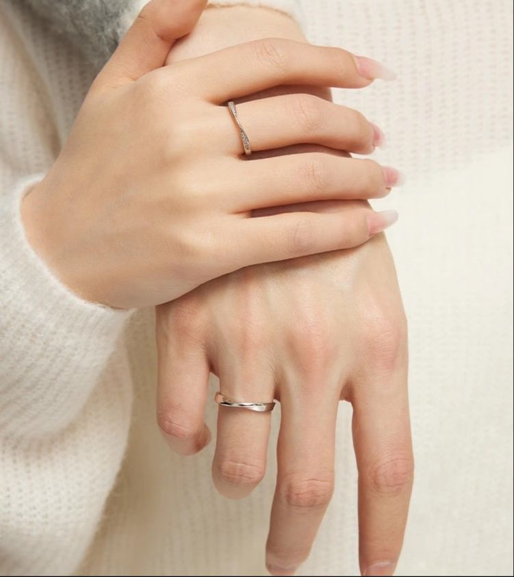 ペア アクセサリー リング 絆の結晶 ねじれリング