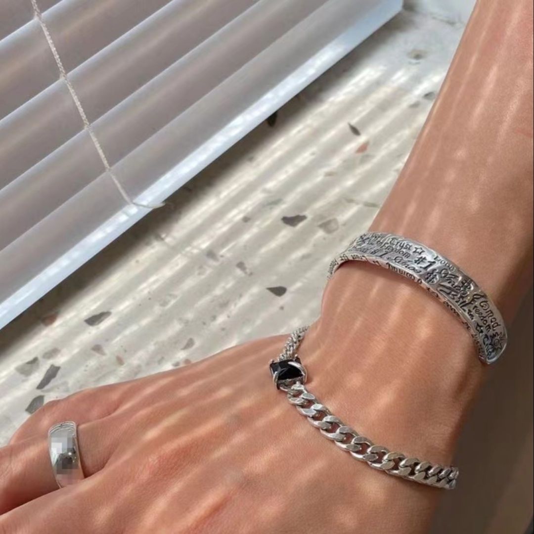 ペア アクセサリー バングル メッセージ刻印バングル