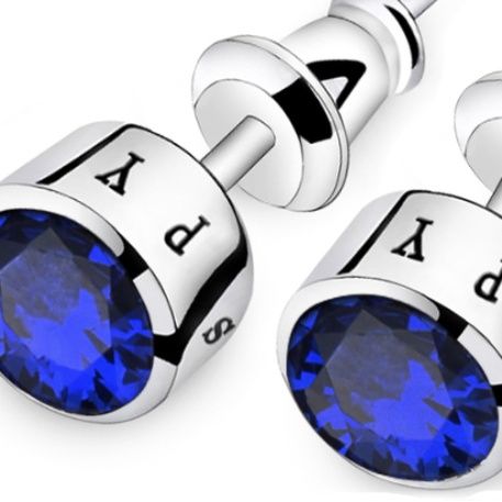 ペア アクセサリー ピアス 文字入り宝石風ピアス