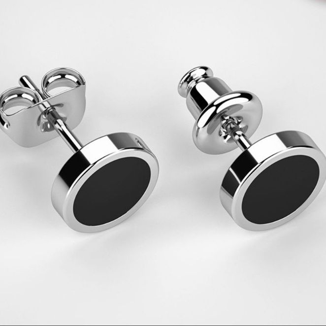 ペア アクセサリー ピアス 円形モダン