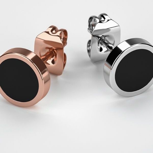 ペア アクセサリー ピアス 円形モダン