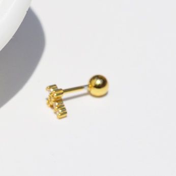 ペア アクセサリー ピアス 煌めき十字架