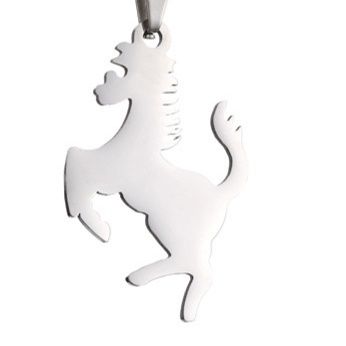 ペア アクセサリー 幻想の一角獣モチーフ ペアネックレス