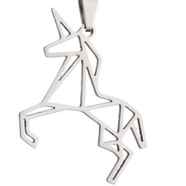 ペア アクセサリー 幻想の一角獣モチーフ ペアネックレス