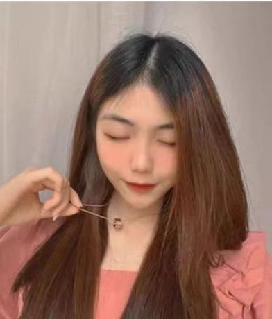 ペア アクセサリー 三連デザイン円形トップペアネックレス