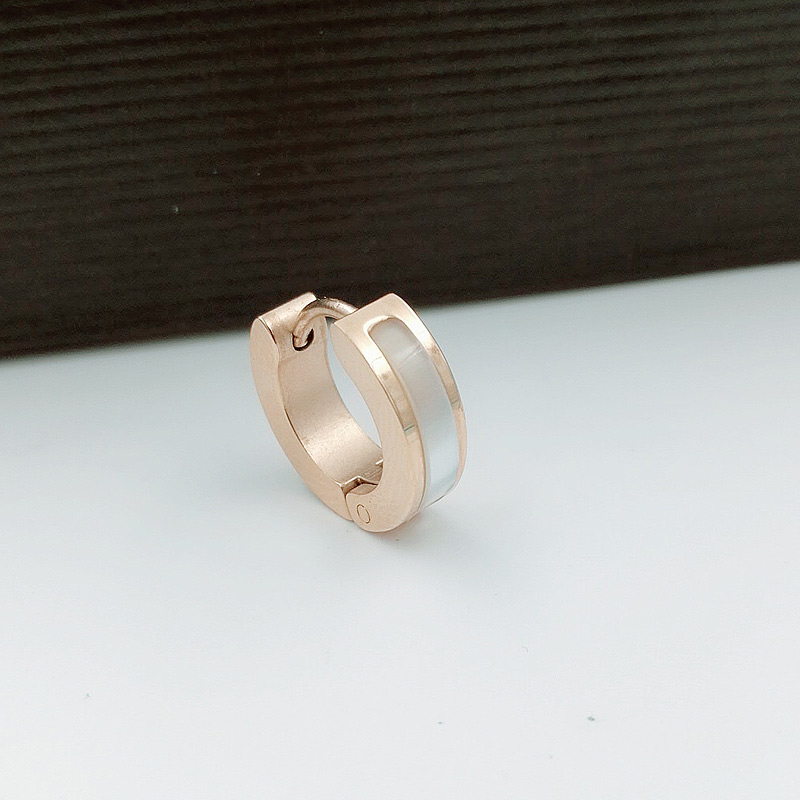 ペア アクセサリー ピアス 洗練フープツートーン