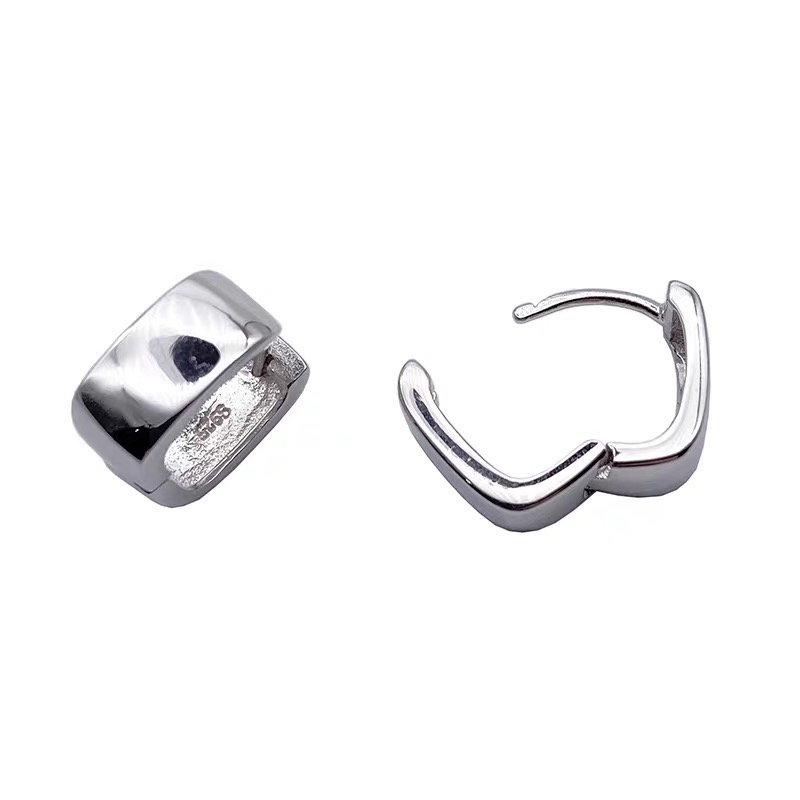 ペア アクセサリー ピアス 洗練フープ 幾何学ピアス