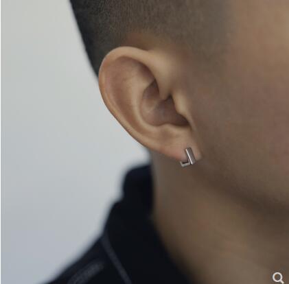 シンプル スクエア メンズ ピアス ペア アクセサリー