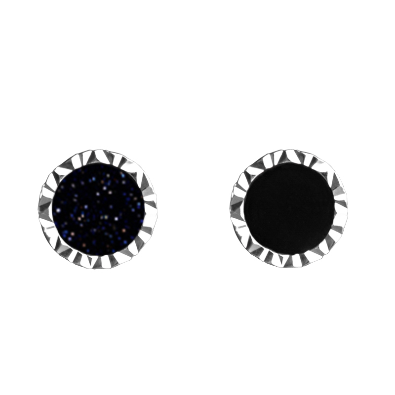ペア アクセサリー 星夜の輝き 王冠風ピアス