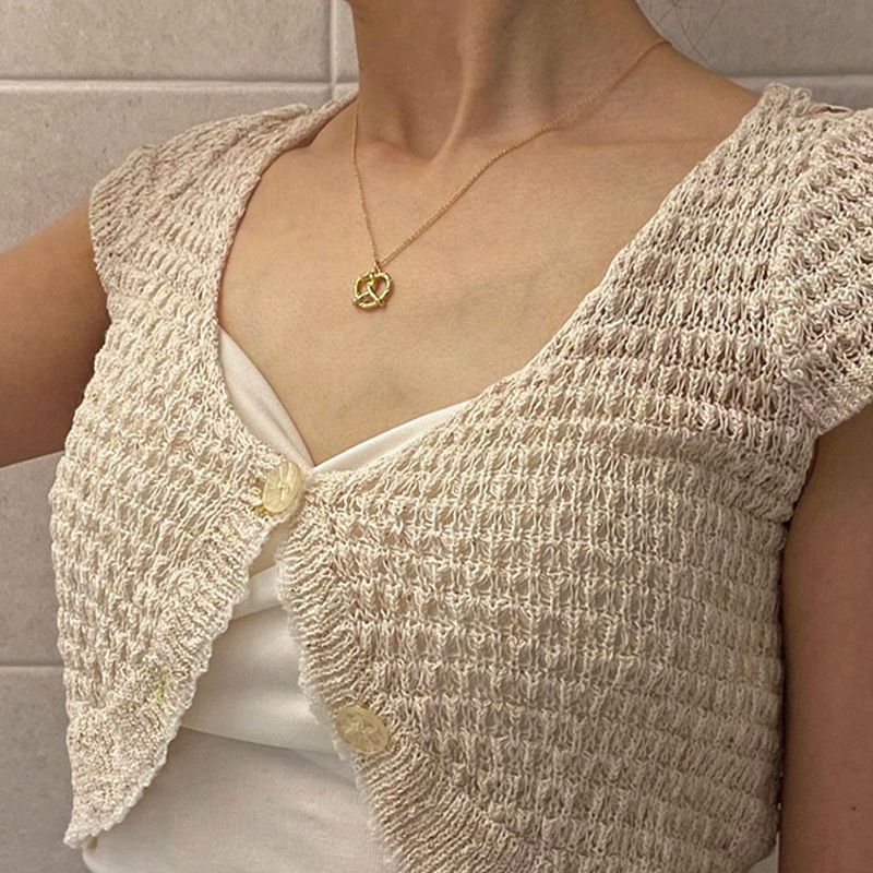 ペア アクセサリー 錆びにくいハート型ペアネックレス 優しいデザイン