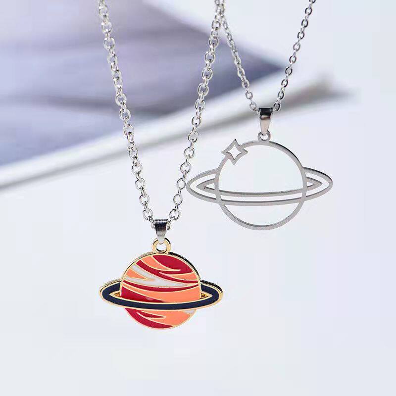 ペア アクセサリー 惑星モチーフペアネックレス