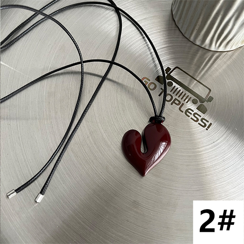 ペア アクセサリー ハート型ペアネックレス錆びにくい高級感カップル用首飾り