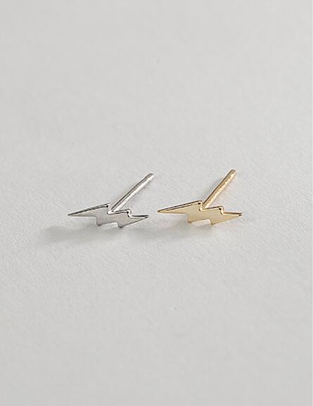 ペア アクセサリー 稲妻モチーフ男女兼用ピアス