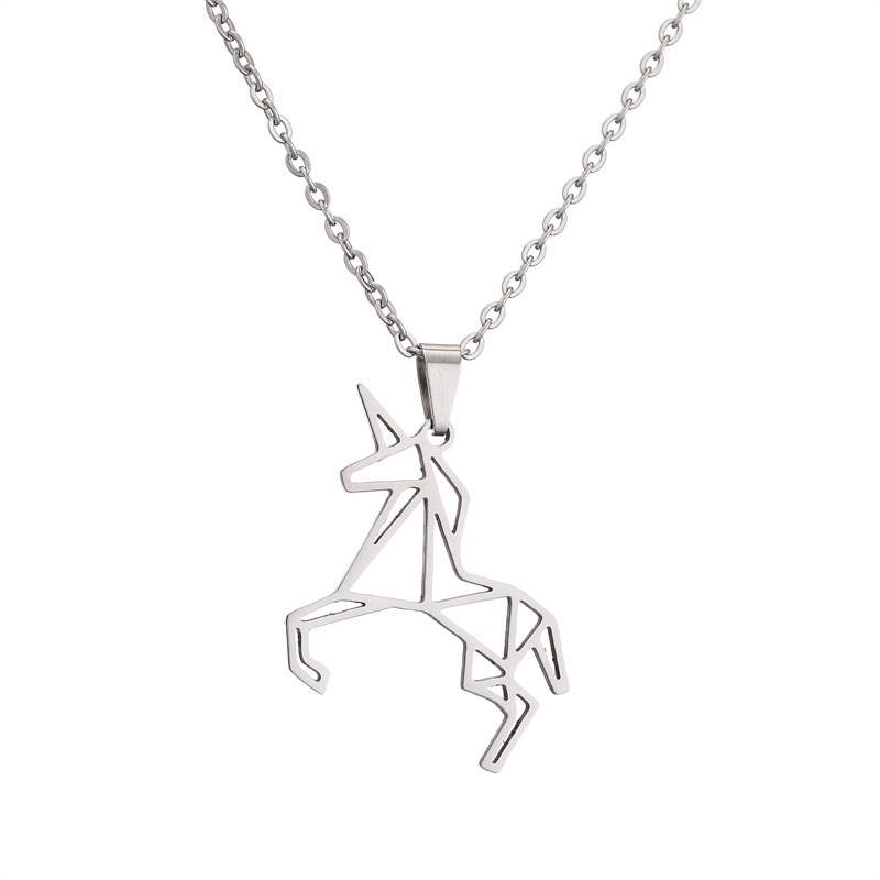 ペア アクセサリー 幻想の一角獣モチーフ ペアネックレス