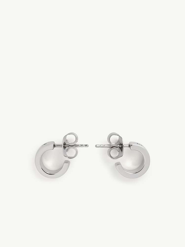 ペア アクセサリー 洗練フープ ミニマルピアス