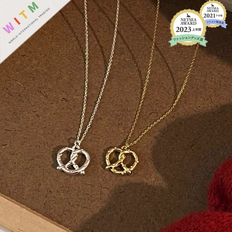 ペア アクセサリー 錆びにくいハート型ペアネックレス 優しいデザイン