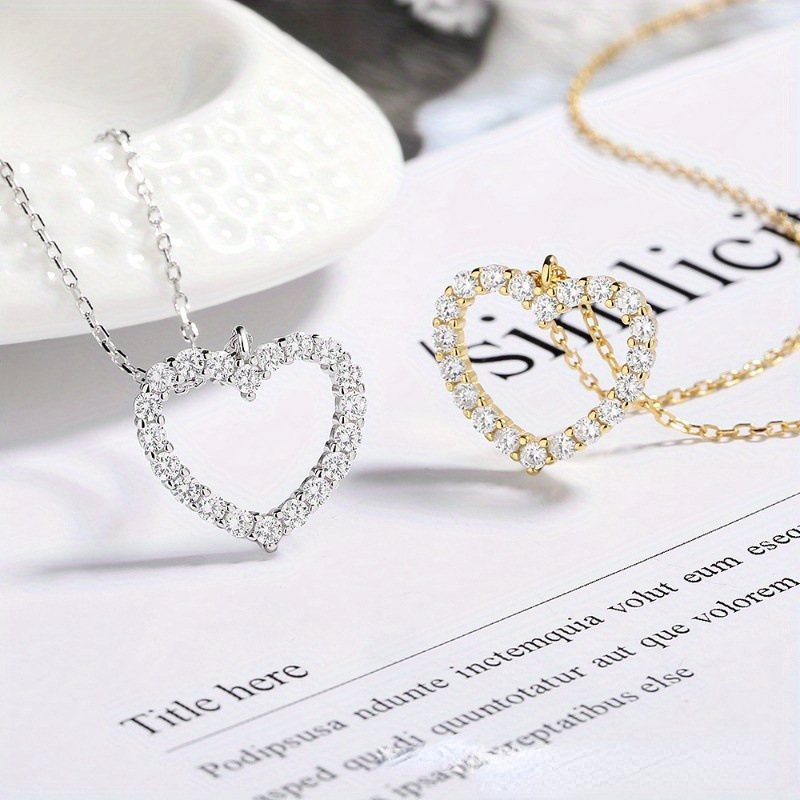 ペア アクセサリー 天使の矢が貫く煌めきハートネックレス